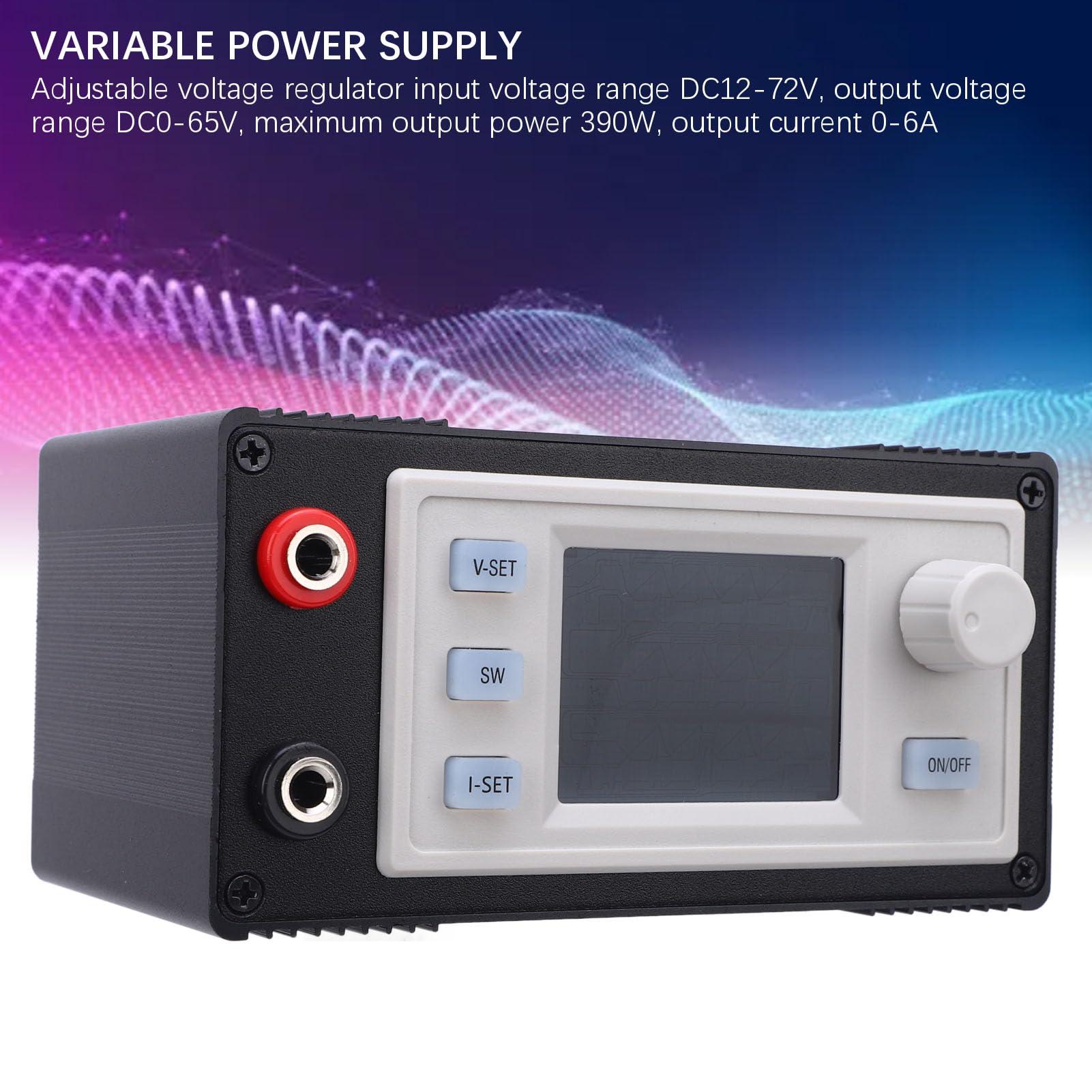 Regulador de Voltaje Ajustable DC12-72V a 0-65V Convertidor Panel de alimentación Módulo de Corriente Constante Digital 0-6A 390W