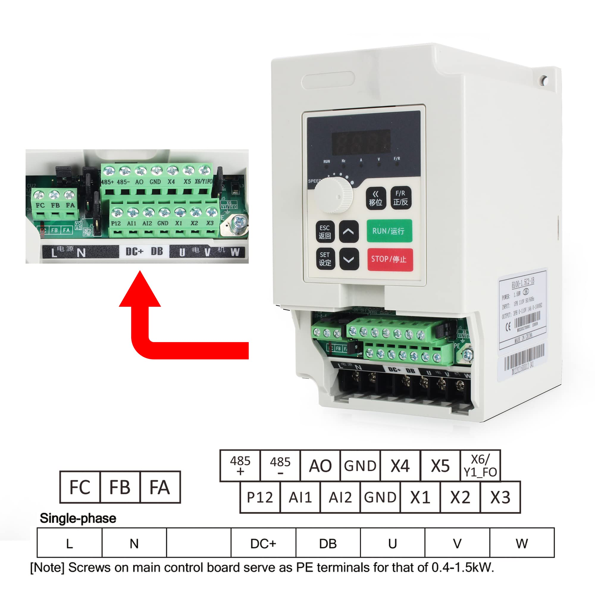 Cnc Controller RATTMMOTOR 2.2KW CNC Kit - 24000RPM Air Cooled ER20 ...