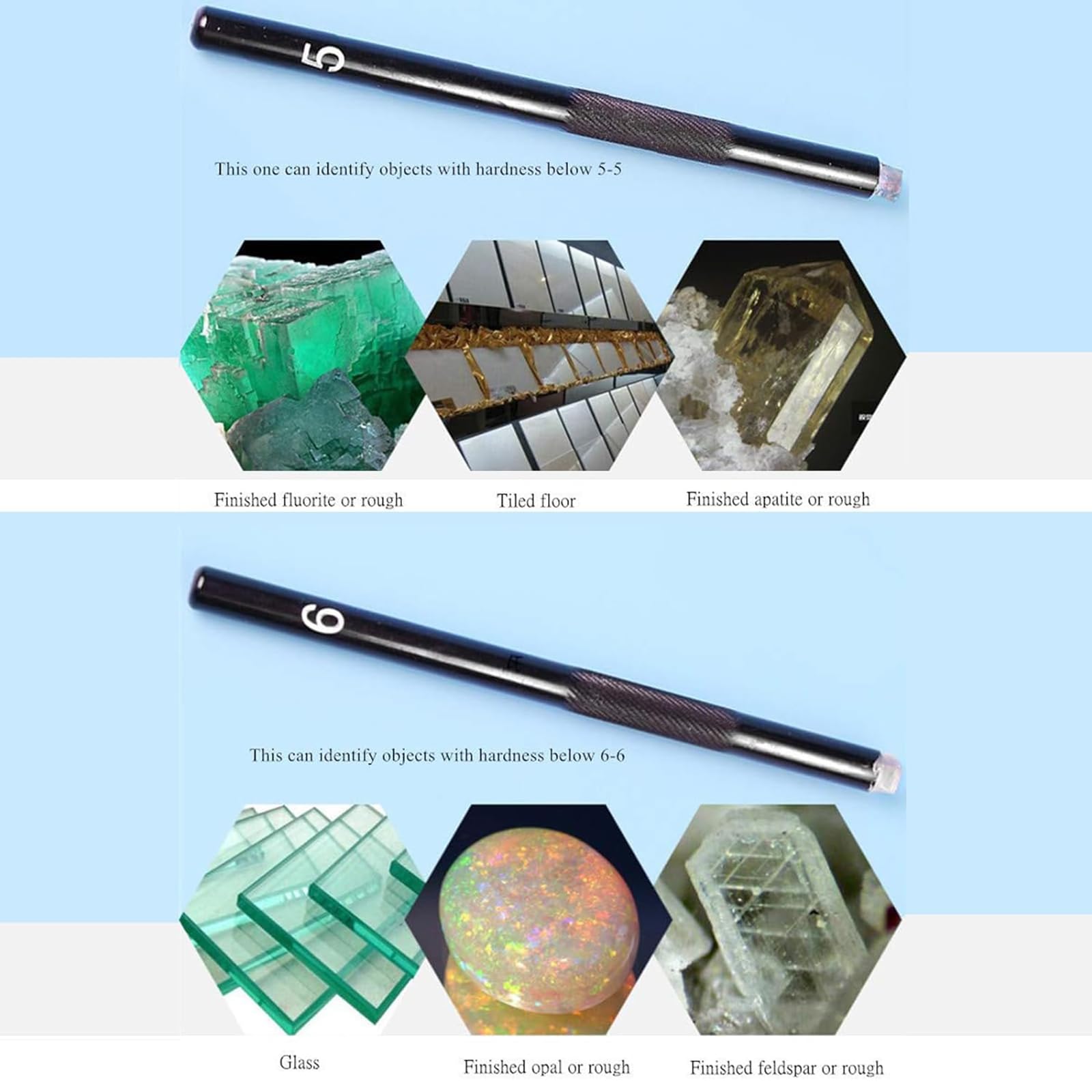 Amazon.co.jp: 工業用モース硬度計、5-9#テストペン付きモース硬度試験