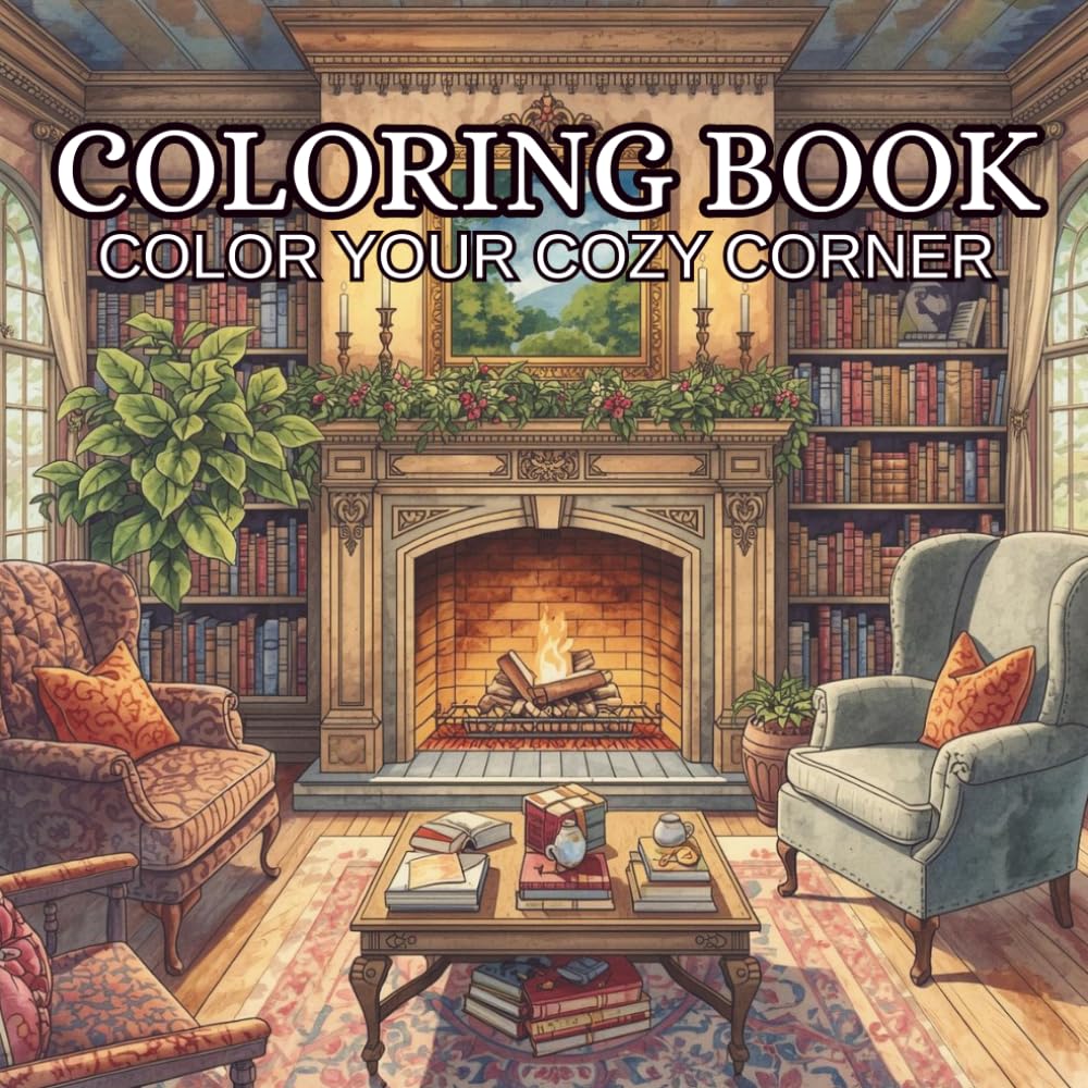 Cozy Corner: Adulting Coloring Book to relax and unwind: Calm and mindful activity book to bring out the creativity in you.