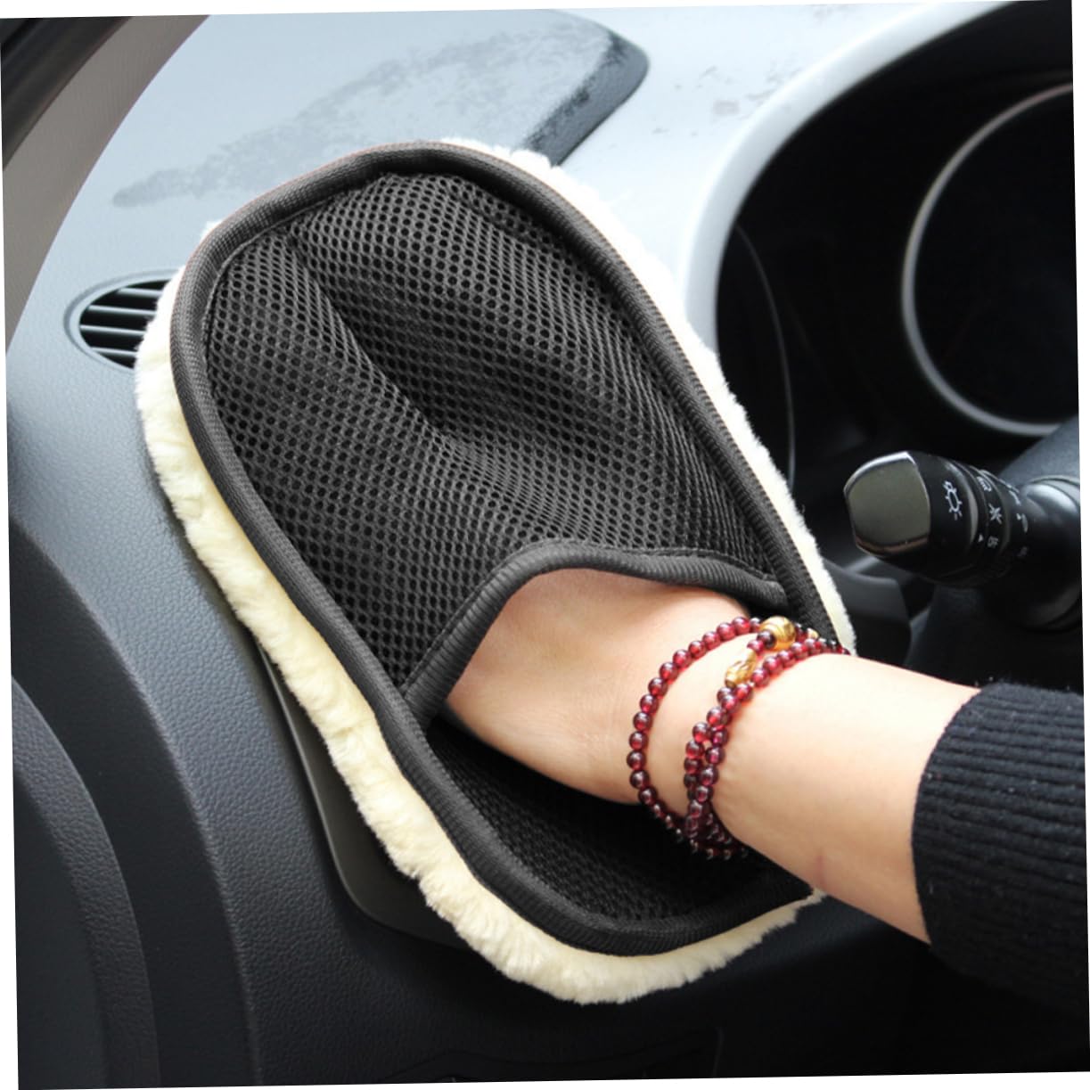 Cabilock 2 Set Guanti Da Camion Lussuosi Spugne Grandi Per Il Lavaggio Delle Auto Autolavaggio Guanto Vello Peluche Mano Esterno Potere Strumenti Per Spolverare Pile Di Lana 6 Pezzi*2