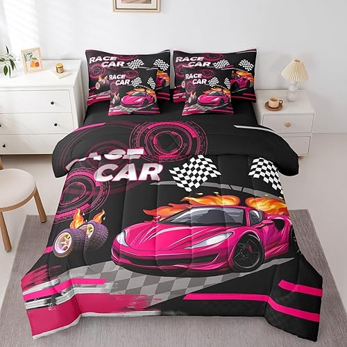 Miniatura 14 de Feelyou Juego de edredón de tren vintage de 7 piezas, diseño retro de motor de vapor para niños y niñas, juego de ropa de cama retro de tren