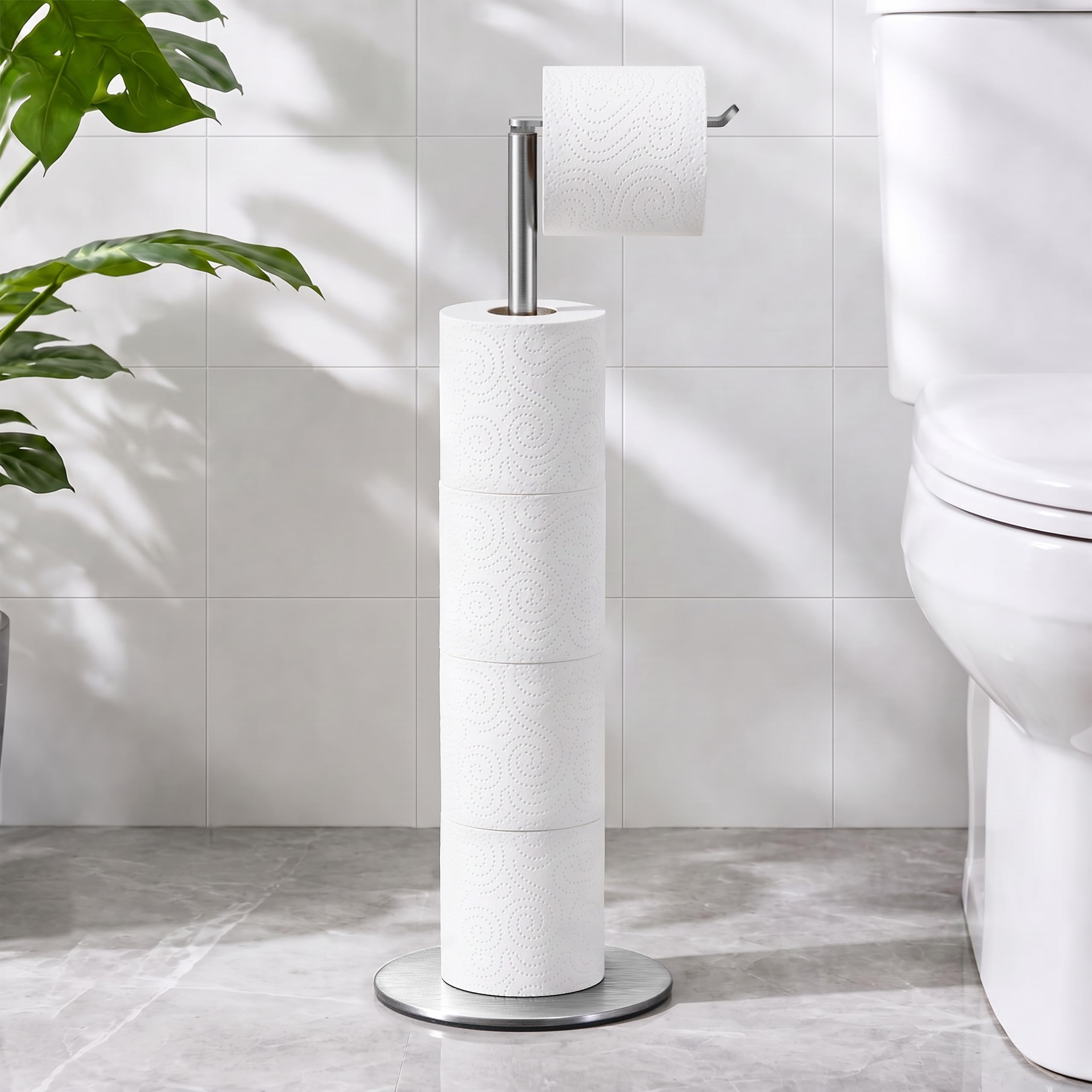 wc rollen aufbewahrung edelstahl Toilettenpapierhalter Stehend FüR Klopapier Aufbewahrung, PräMie Klopapierhalter Stehend ohne Bohren FüR Toilette Wasserdicht Papier Halterung, Klorollenhalter mit Gebürstetes Finish Baumarkt Stil:Awase Sport Trading Card Aufbewahrungsboxen Nusscremes 44mm Durchmesser