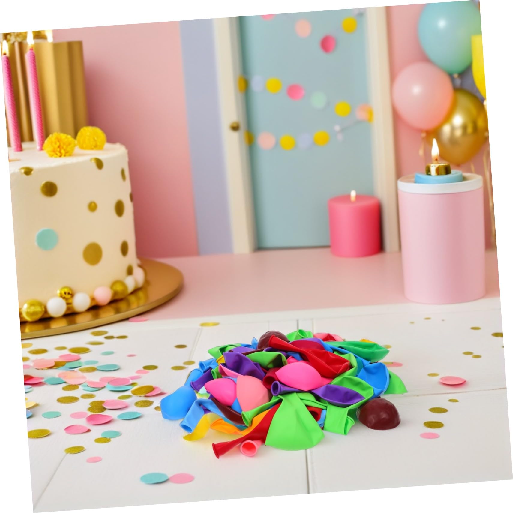 200 Pezzi Palloncini in Lattice Multicolori per Feste Compleanno Matrimoni e Anniversari Kit Decorazioni Versatile e Resistente per Celebrativi