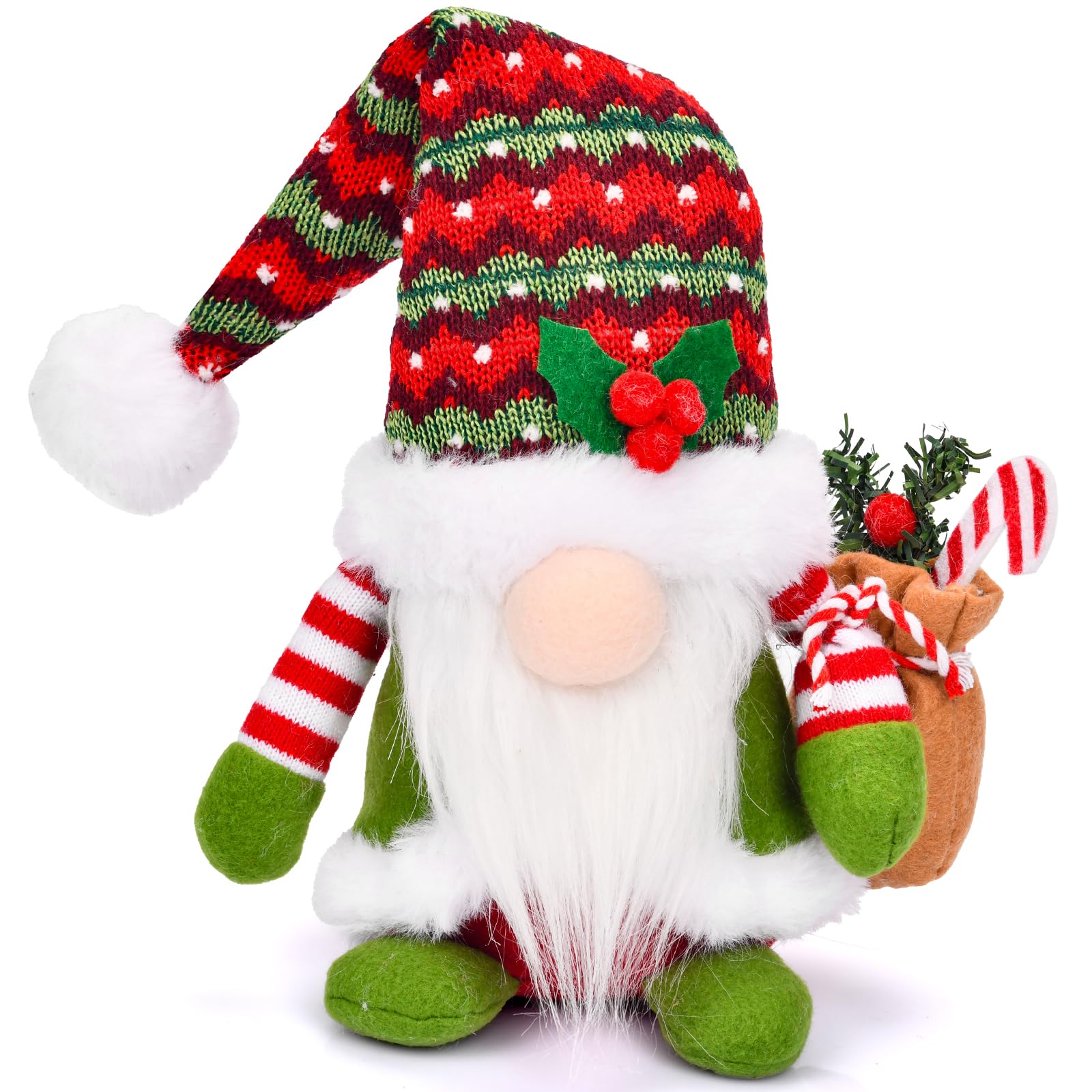 JOYSAL Weihnachtswichtel, Weihnachtsdeko Wichtel Figuren, 34cm Hoch Santa Tomte Gnom für Weihnachten Deko, Tolle Dekoidee in Winter Weihnachten