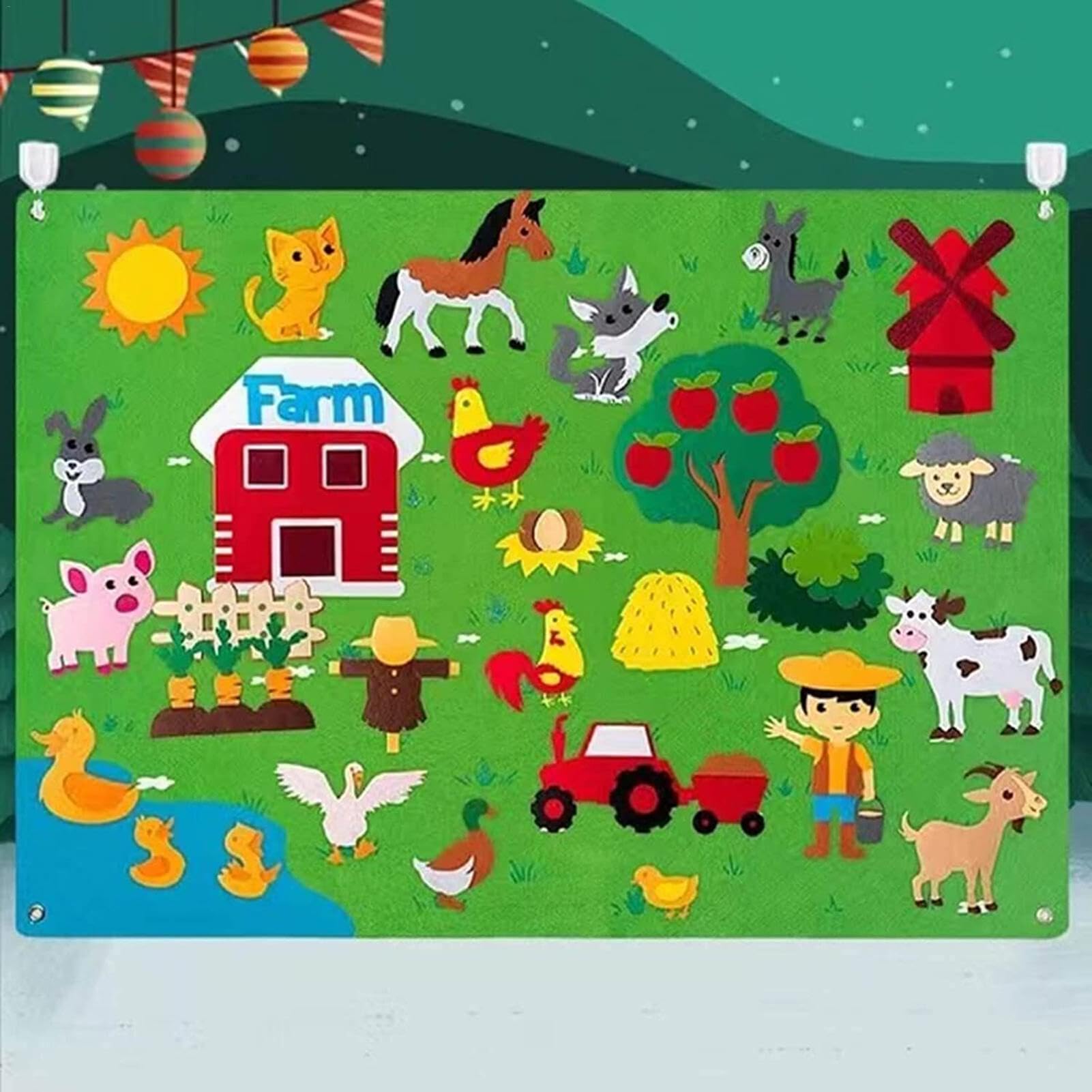 Pizarra colgante de fieltro para niños, adecuada para uso diario de bricolaje | Mode de Mujer Pizarra colgante de fieltro para niños, adecuada para uso diario de bricolaje | Mode de Mujer