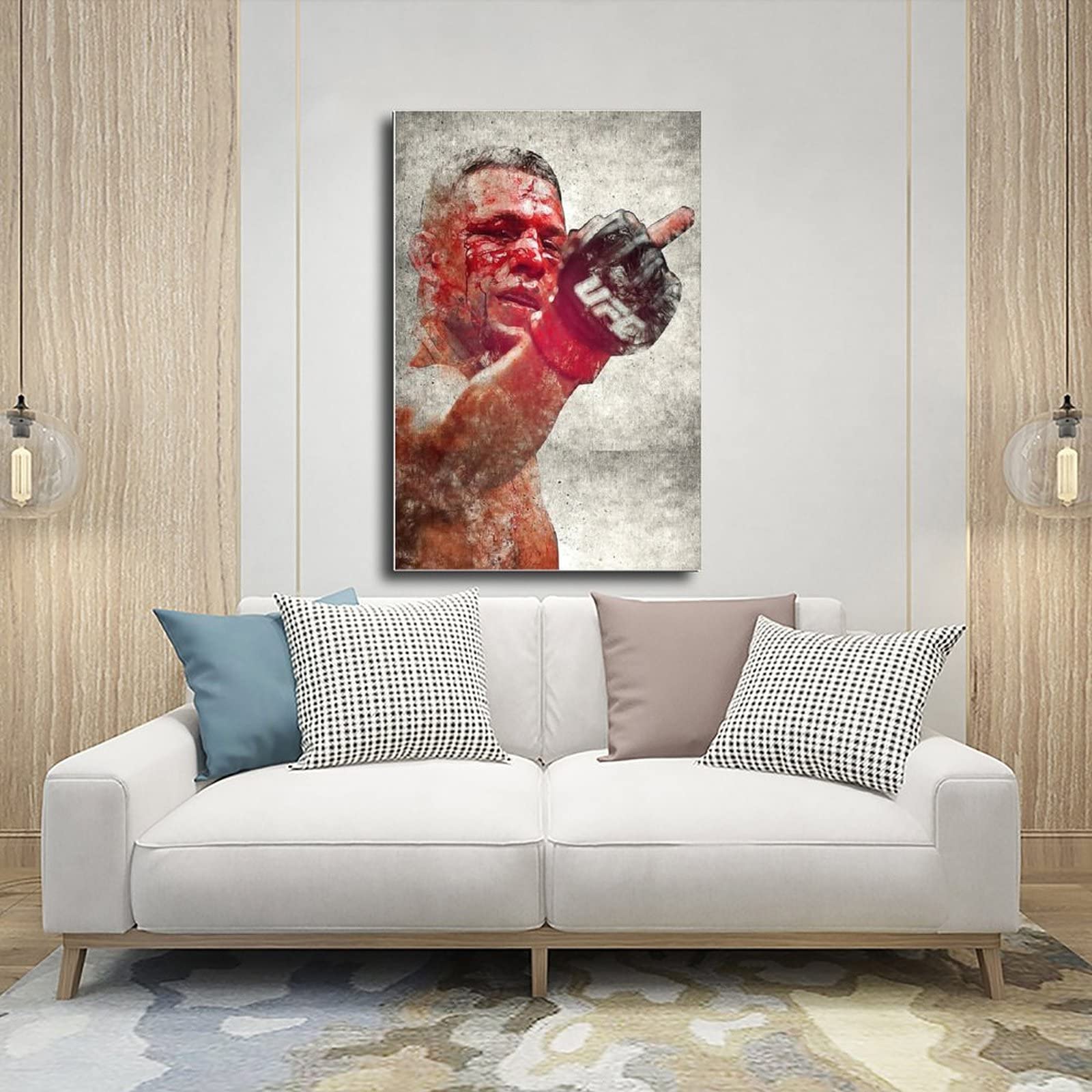 Nate Diaz Leinwand-Poster, Schlafzimmer, Dekoration Produktbild-Vorschau 8