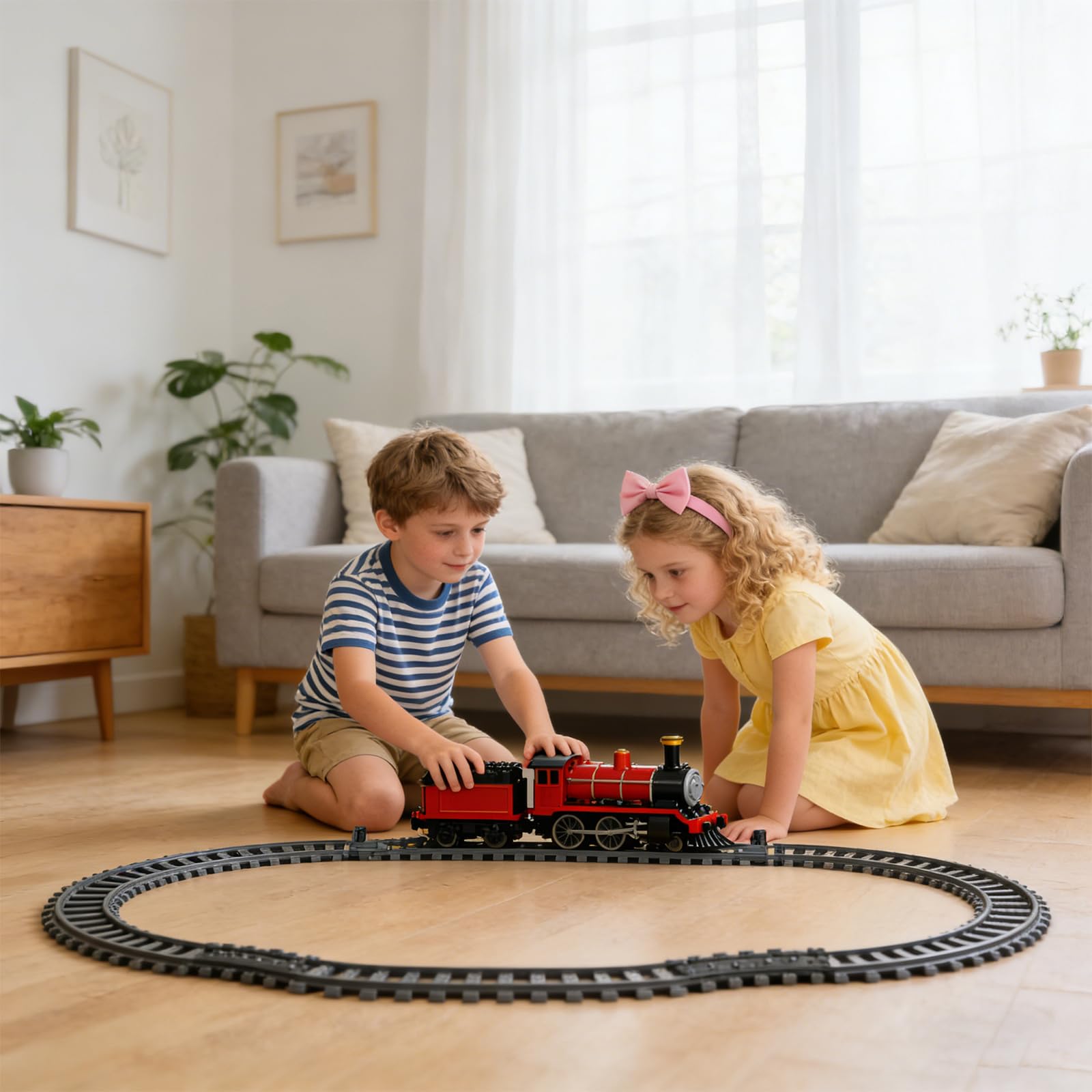 Lot de 40 rails de train de ville - Kit de blocs de construction compatibles avec le leader du marché - Jouet pour filles et garçons - Cadeau