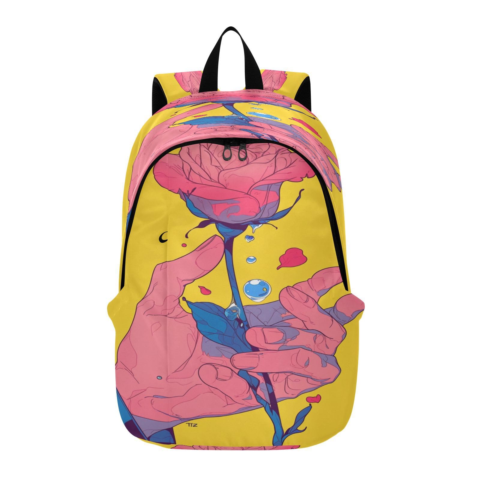 Sac à dos portable fleur rose la solution pour voyager léger en randonnée - 8
