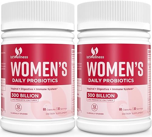 Probióticos para mujeres 300 mil millones de UFC probióticos, 12 cepas de probióticos con arándano, mujeres seleccionadas probiótico para vaginal,