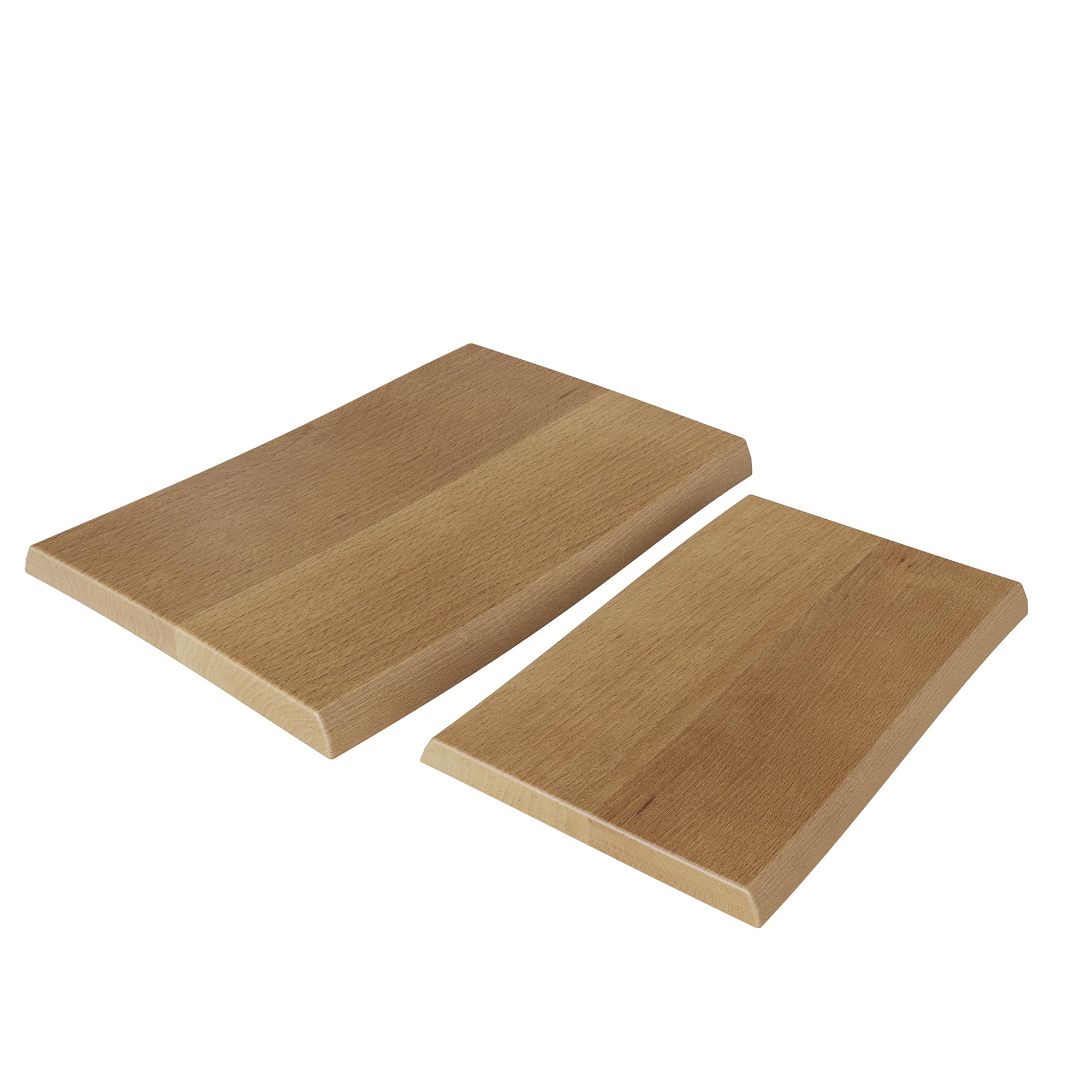 f40 Massivholz Schneidebrett mit Baumkante, Großes Schneidebrett für die Küche, Holzschneidebrett, Servierbrett, aus massiver Buche, geölt, Made in Germany, Maße HxBxT: 3x(32-37) x50 cm