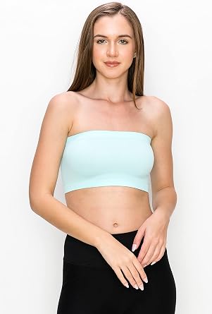 Kurve Seamless Bandeau Tube top - UV Protective Fabric, Rated UPF 50+ (Non-Padded) -Made in USA-