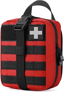 1000D Molle Ifak Pouch Rip Away, Tactical Tear Away Medical Pouch Empty, Military First Aid Pouch Bag Only for Camping Hiking Travel - VIIDOO