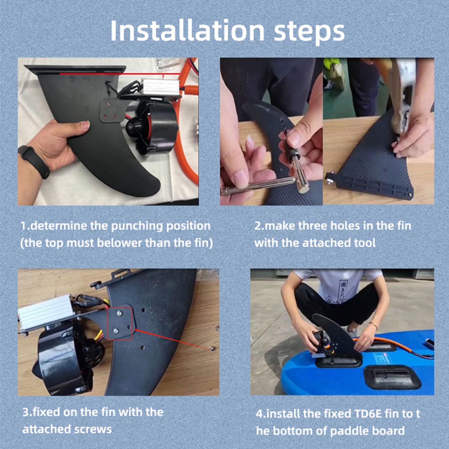 Subacione Electric Property for Kayak SUP PADDDLEBOARDS ELECTRIC PIN KIT WATER SCOOTER compatible with SUP/PADDDLEBOARD/BODYBOARDS/KAYAKS/BOOGIE cards 5