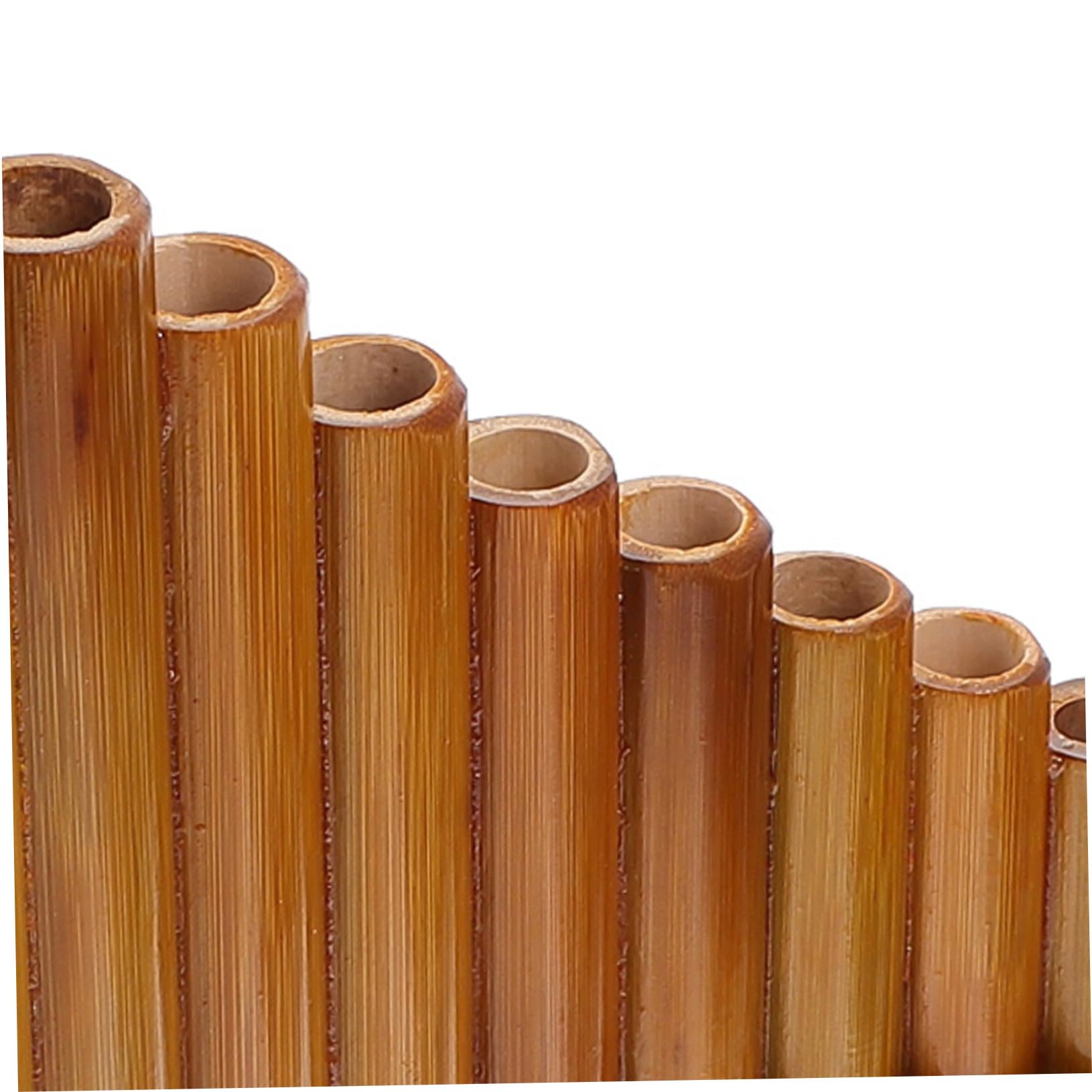 FRCOLOR Flauto Di Pan in Bambù 15 Canne Tonalità g Per Principianti, Strumento Musicale Scolastico in Colore Legno Naturale, Set Professionale Per Esercizi Musicali Design Destro