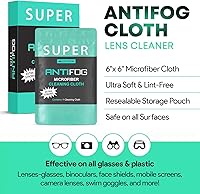 Vista 2 de Paño de limpieza de microfibra antivaho para lentes, paño de limpieza de lentes de microfibra envuelto individualmente para lentes, lentes