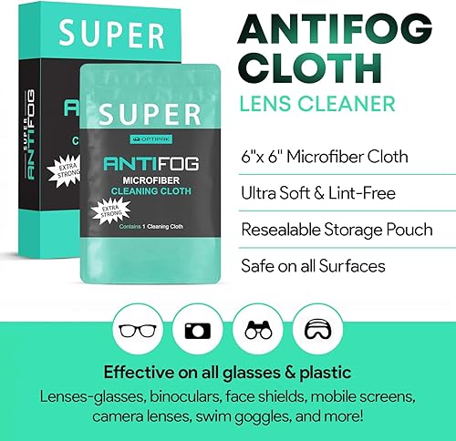 Miniatura 2 de Paño de limpieza de microfibra antivaho para lentes, paño de limpieza de lentes de microfibra envuelto individualmente para lentes, lentes,