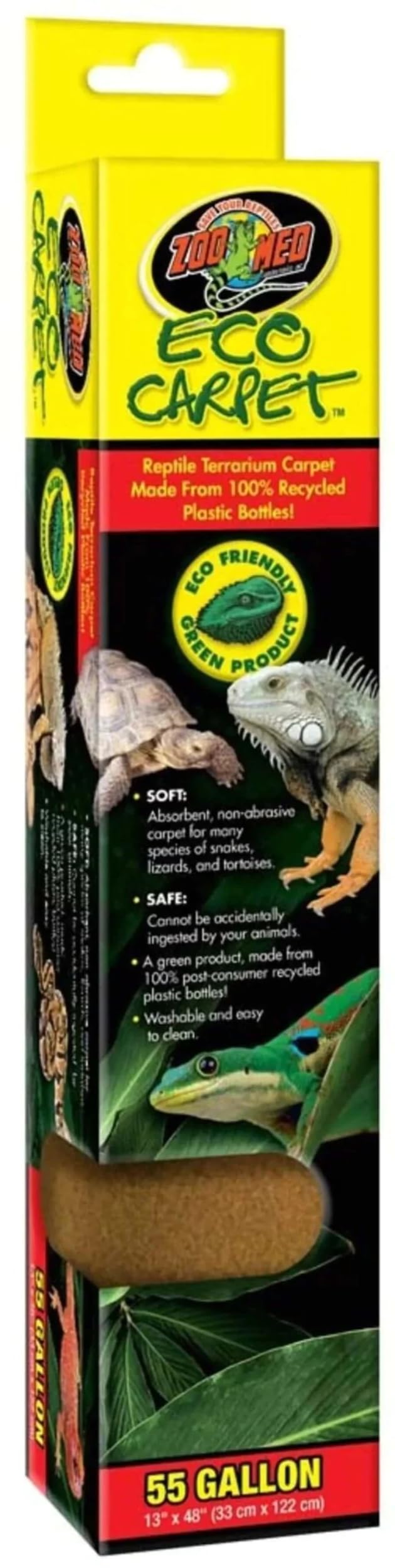 Tapis de terrarium lavable Zoo Med Eco 150 l pour reptiles