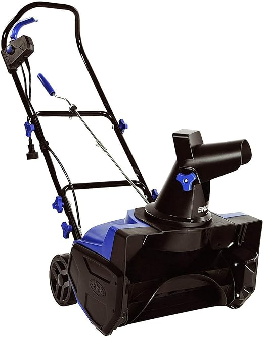 Snow Joe Electric Snow Blower, Push Snow Thrower for Driveway Snow Removal, Blue, SJ618E