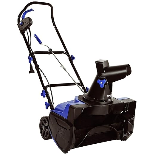 Snow Joe SJ618E Electric Walk-Behind Single-Stage Snow Blower, 18-inch, 13-Amp,Blue