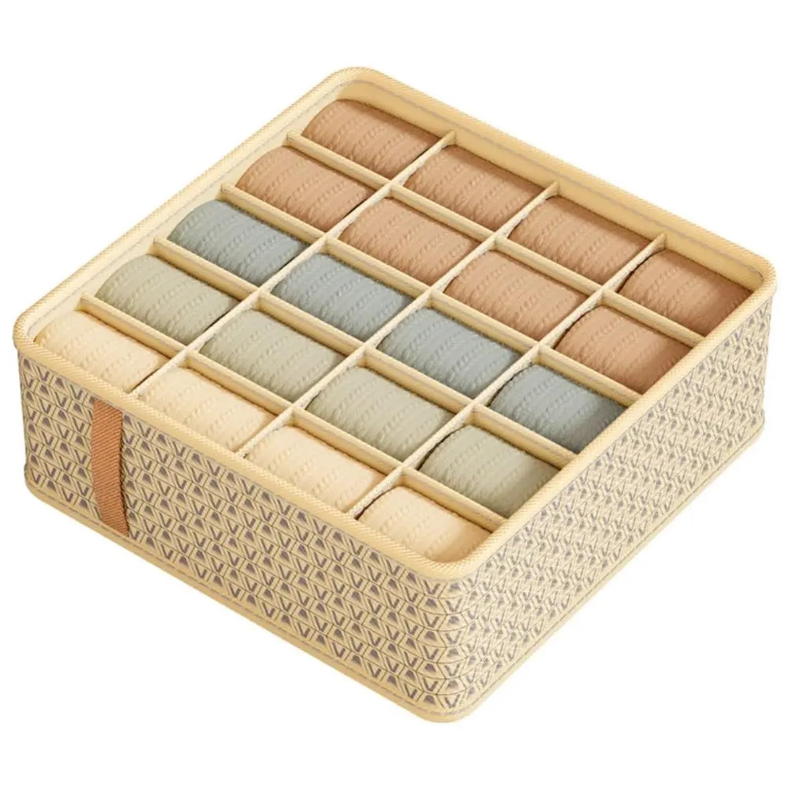 Organizzatore per cassetti della Biancheria Intima, Scatola Porta Calze, Reggiseno con Scomparti