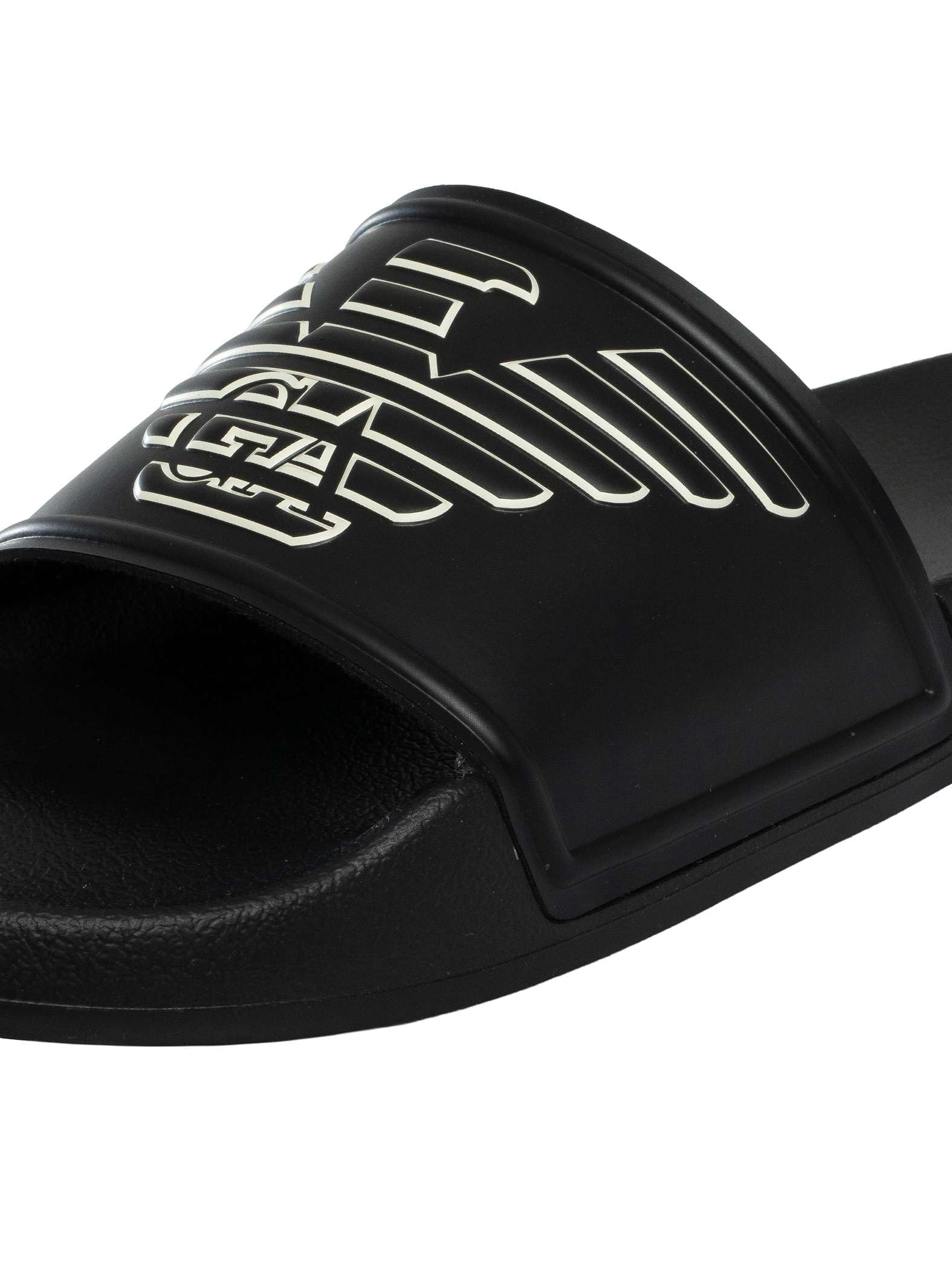 Emporio Armani Sandales à brides pour homme, idéales pour la mer, la piscine et la plage, article EX000042 AF22189