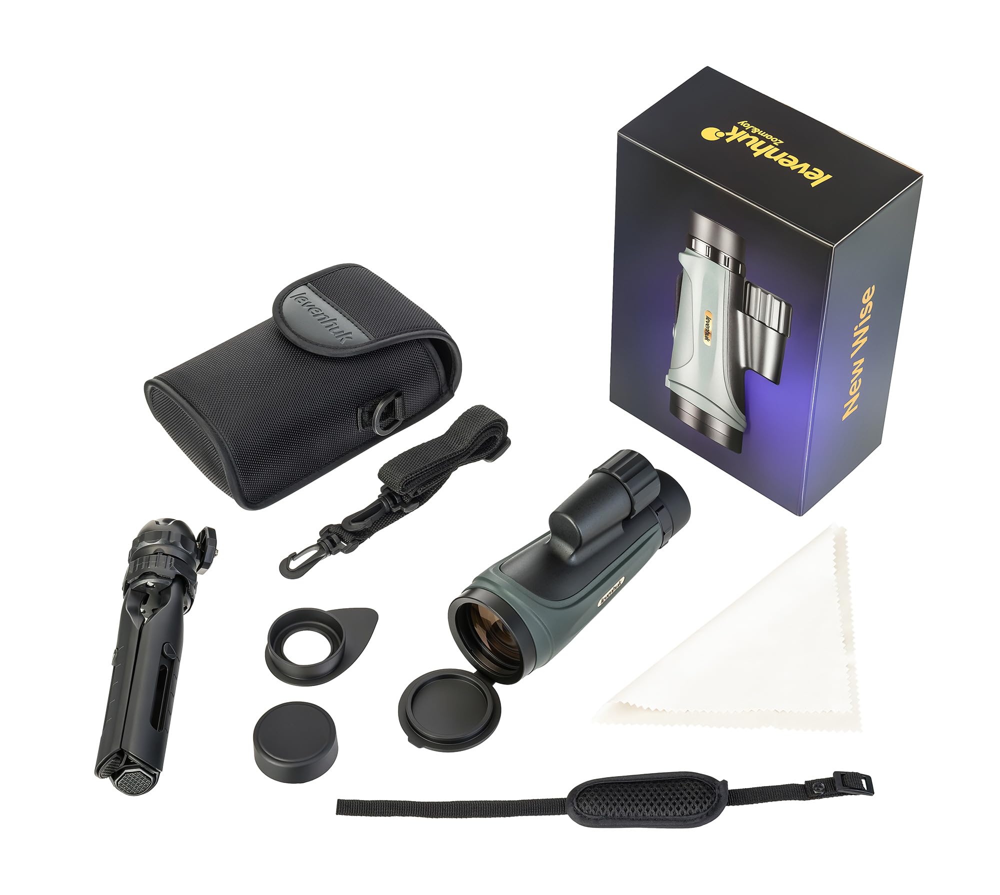 Levenhuk New Wise PRO ED 10x50 Monocolo Compatto Impermeabile IP67 | Cannocchiale da Tasca con Ottiche ED, Compatibile con Treppiede, per Escursionismo, Birdwatching, Campeggio, Caccia e Viaggi