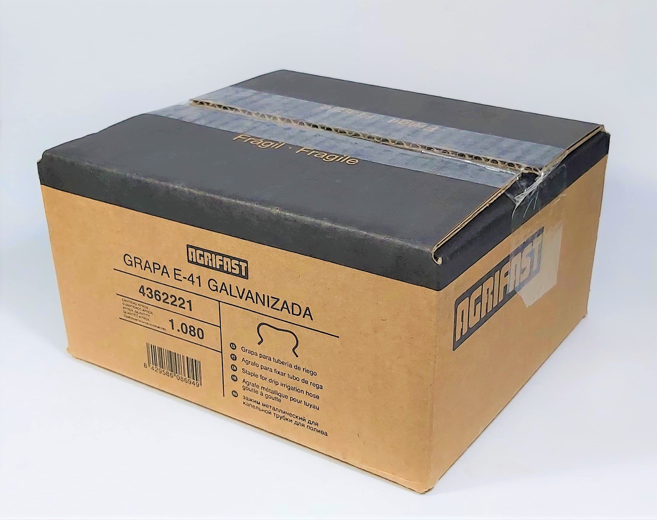 TODOCULTIVO Grapa Goteo Agrifast E-41. Grapa de Acero galvanizado para Tubo de 13-16mm. 1080uds.