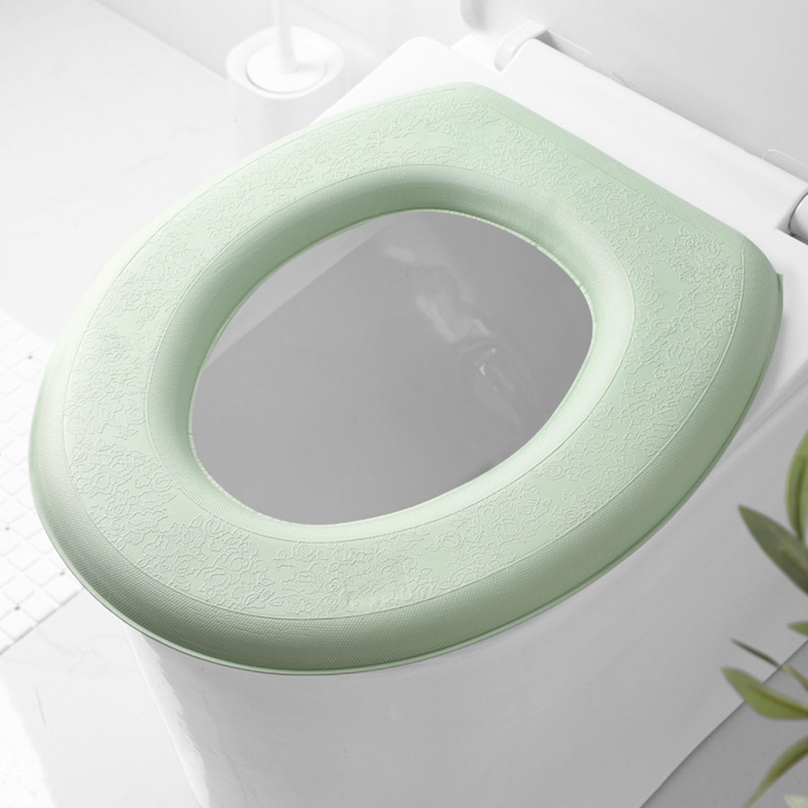 Qcwwy Wasserdicht, Schaumstoffverdickungsdesign, Toilettensitzkissen aus Eva-Material, Ultimativer Komfort, Universelle Größe für Alle Jahreszeiten