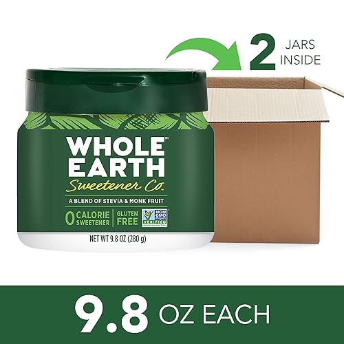 Miniatura 3 de Whole Earth Sweetener Co Edulcorante de fruta de hoja de stevia y monje edulcorante de eritritol 98 onzas paquete de 2