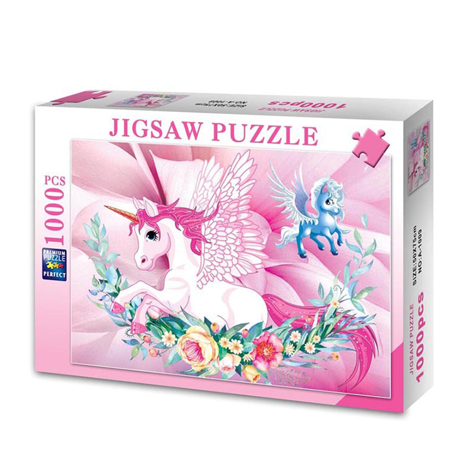 Tuzsocr Jigsaw Puzzles 1000 Pieces for Adults,Family Activity Jigsaw Puzzles Educational Games,for Adults & Kids Age 12 Years Up (Rainbow Unicorn)