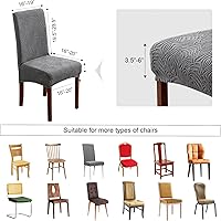 Vista 3 de Fundas para sillas de comedor, fundas para sillas de comedor elásticas, fundas protectoras para sillas de comedor Parsons, para comedor, fundas