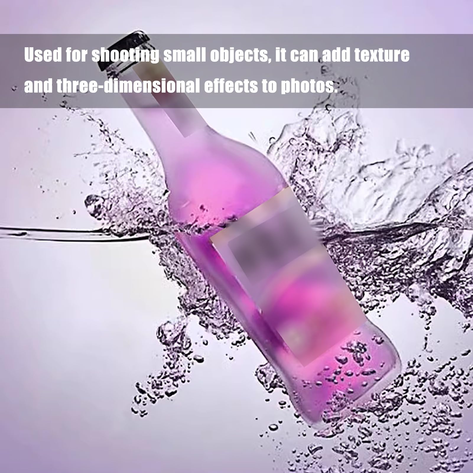 Bandeja acrílica para fotografía, vitrina transparente para publicidad de cosméticos, diseño versátil de tanque de agua