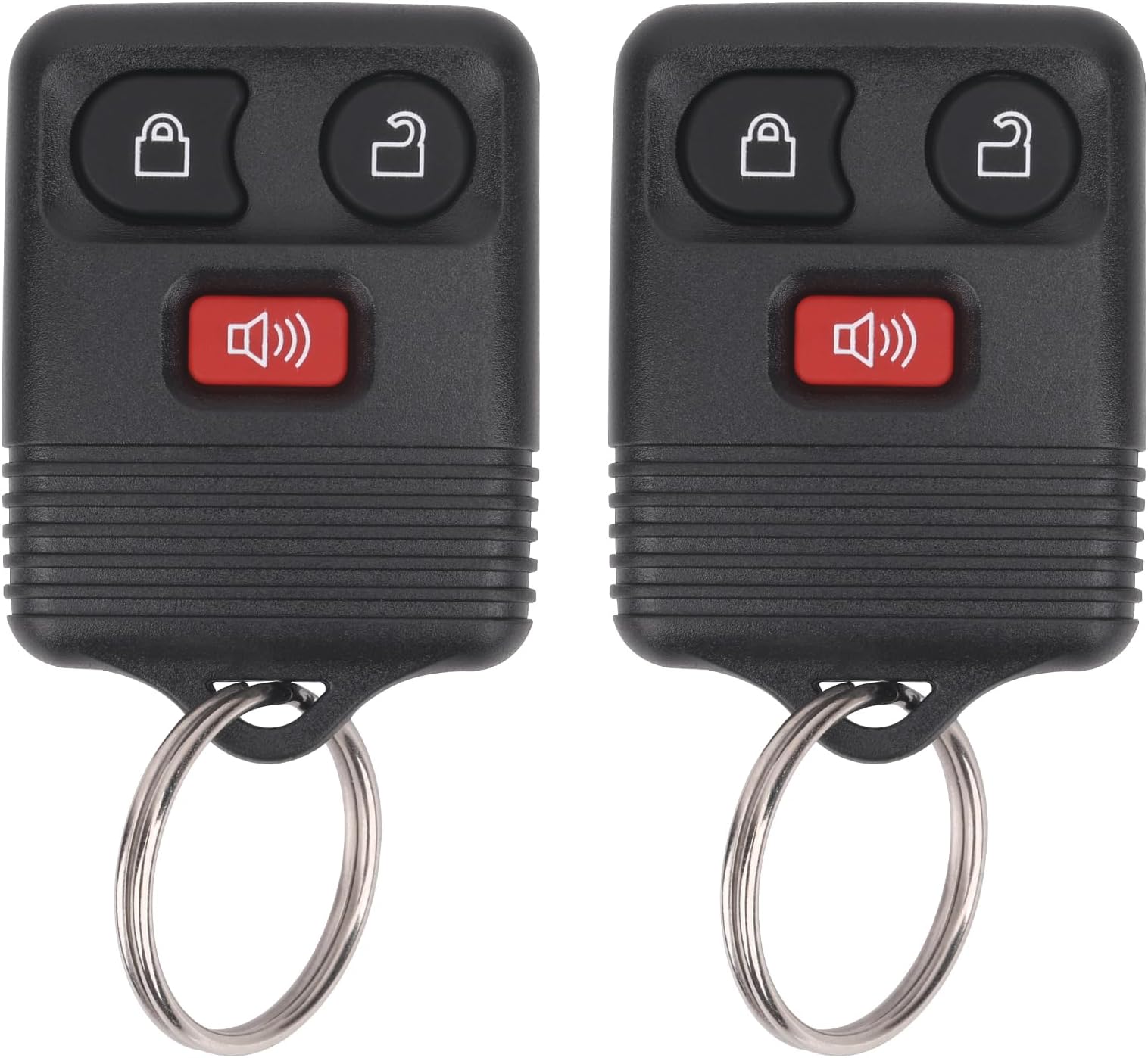 Vurkcy Keyless Entry Remote Key Fob Compatible with Ford F150 F250 F350 Escape Expedition Explorer Ranger, Lincoln, Mercury, Mazda and More, Replacement for CWTWB1U331 CWTWB1U345, 3 Button (Pack of 2)