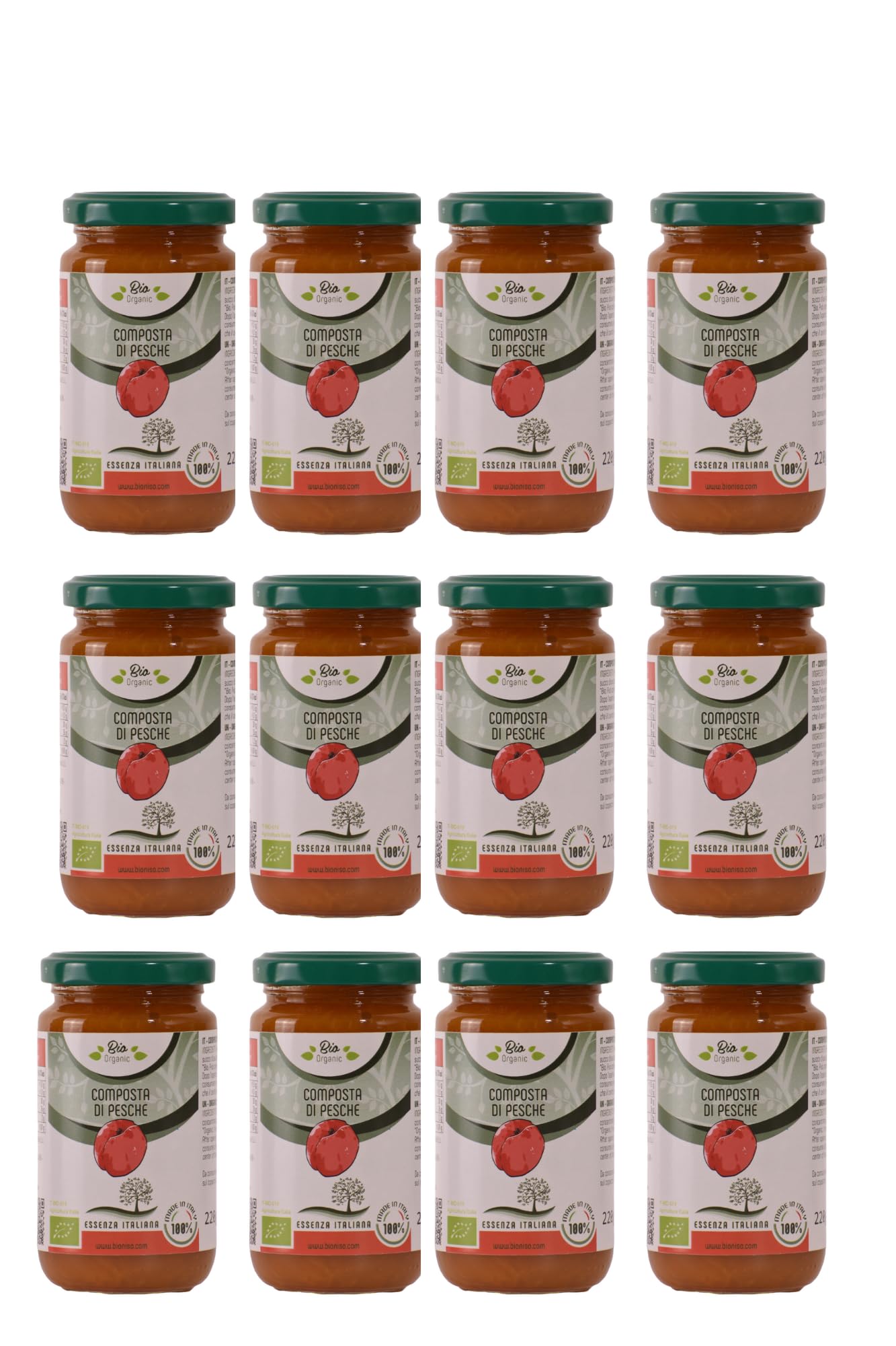 Composta Di Albicocca Senza Pectina - Essenza Italiana 12 pz da 220gr
