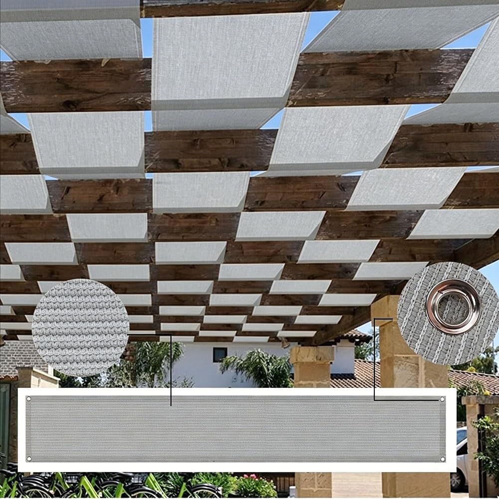 Tissu d'ombrage anti-UV 95 % pour terrasse et pergola de jardin
