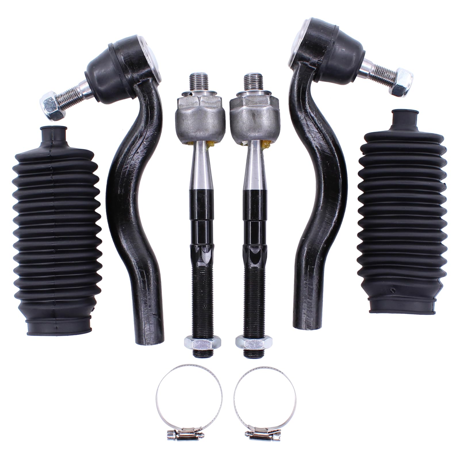 Amazon.com: MOTOKU Front Inner and Outer Tie Rod Ends with Boot