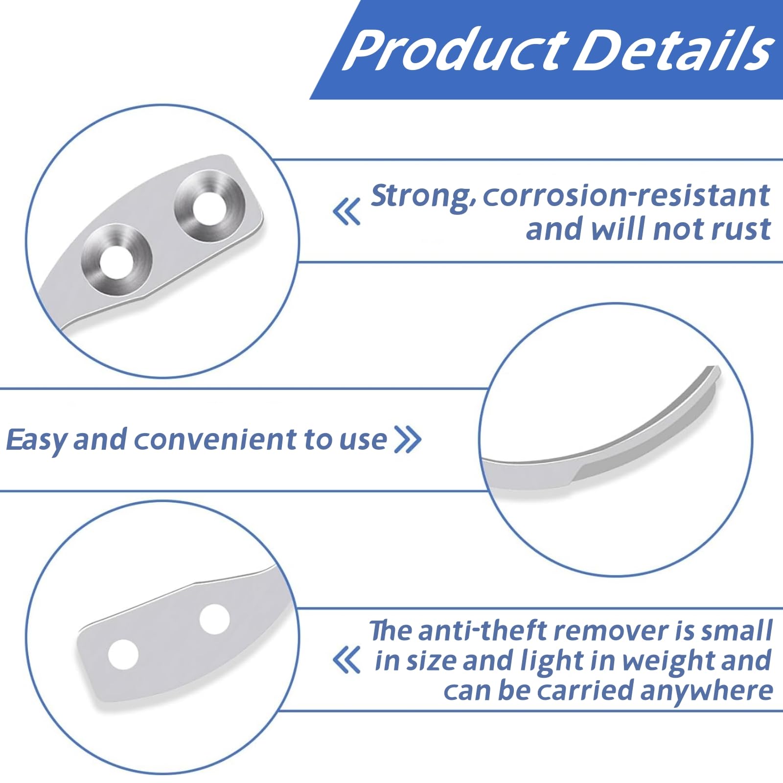 Chiave Magnetica Sganciatore Etichette Anticladaggio - Rimuovi Etichette Di Sicurezza Con Gancio In Acciaio - Foto 9