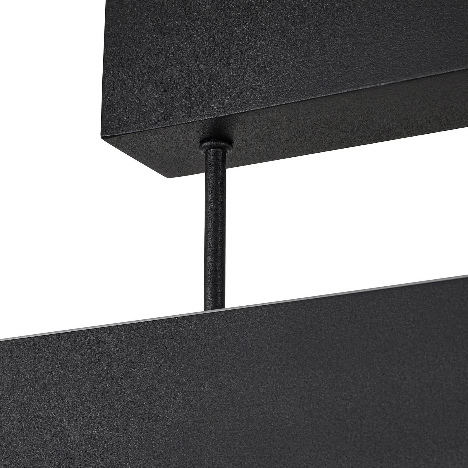 Lucande LED Smart Home Deckenlampe Mylosh dimmbar (Modern) in Schwarz aus Aluminium (1 flammig,) - Deckenleuchte Lampe Wohnzimmerleuchte