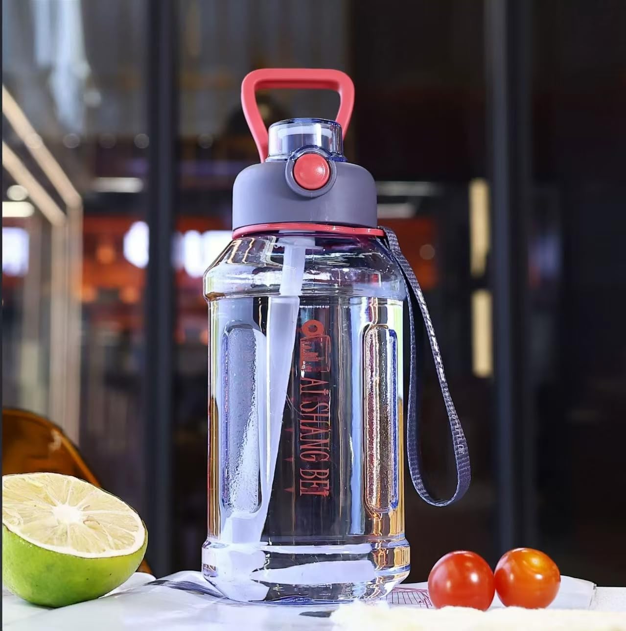 Drofail 2.2 Liter Gym Water Bottle Half Gallon Water Bottle Shaker Bottle/Protein Shaker Bottle/Gym Shaker th Straw - (Transparent Blue) (B0D9BRYK2F) Amazon Price History, Amazon Price Tracker