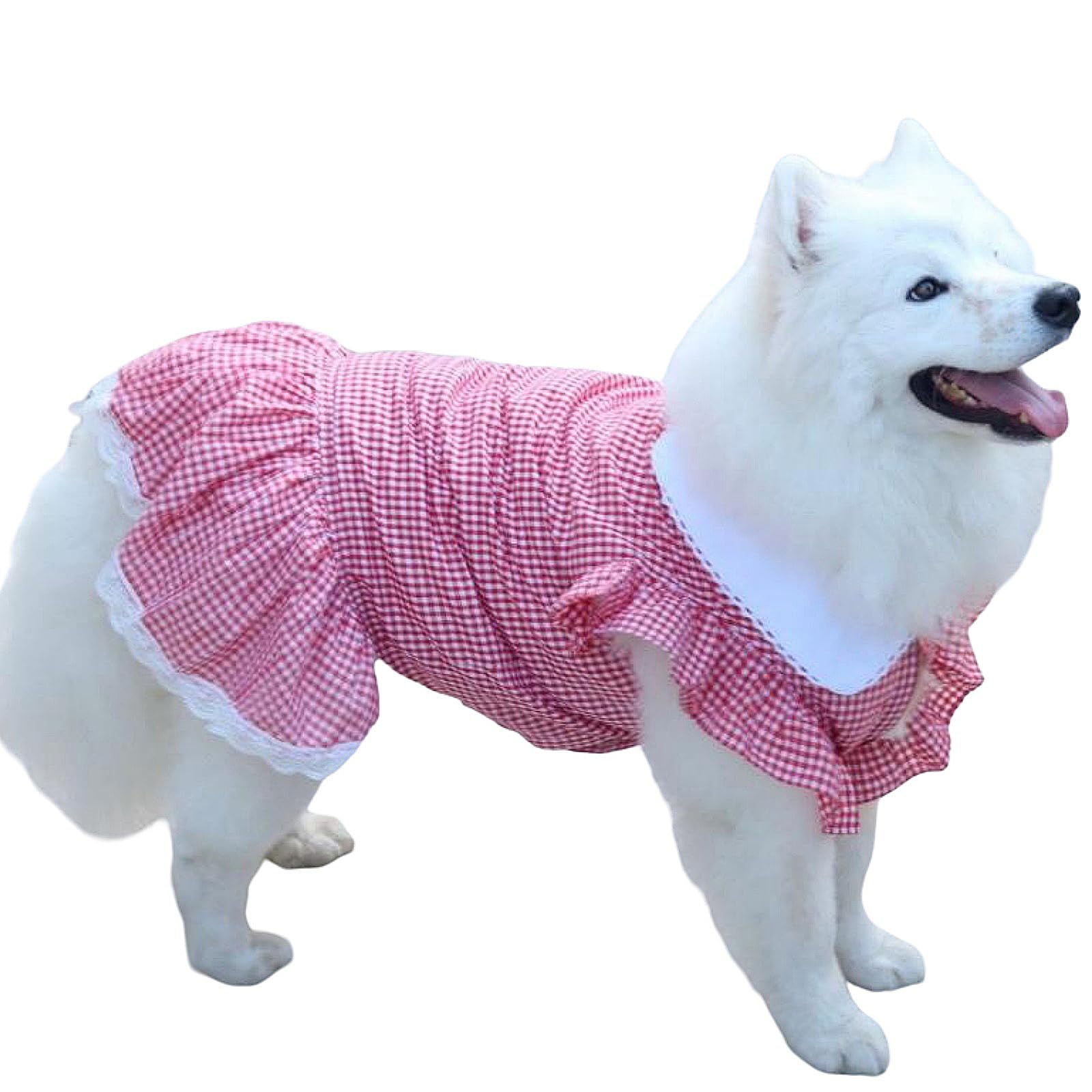 Amazon | UOSIA 犬用ドレス 大型犬用 女の子用 レース 子犬用ドレス