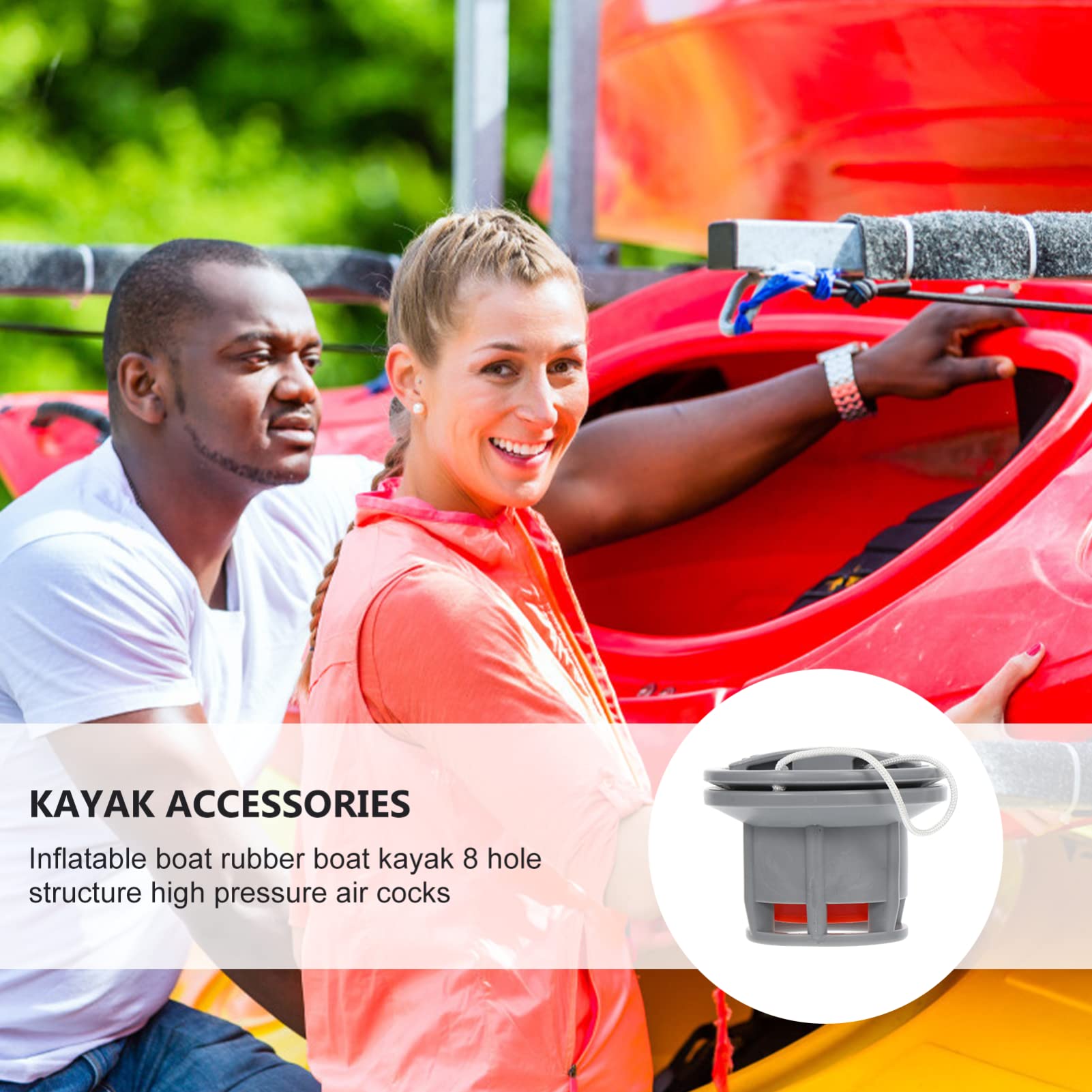 Mipcase Valvola Di Scarico Dell'Aria Per Kayak Accessori Per Barche Gonfiabili Tappi Per Valvole Dell'Aria Per Barche Tubo Flessibile Per Pompa Compressore Galleggiante Per