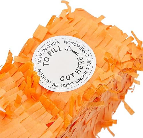 Miniatura 7 de Piñata de zorro con cuerda para decoración de baby shower, fiesta de cumpleaños (pequeña, 16 x 13 x 3 pulgadas)