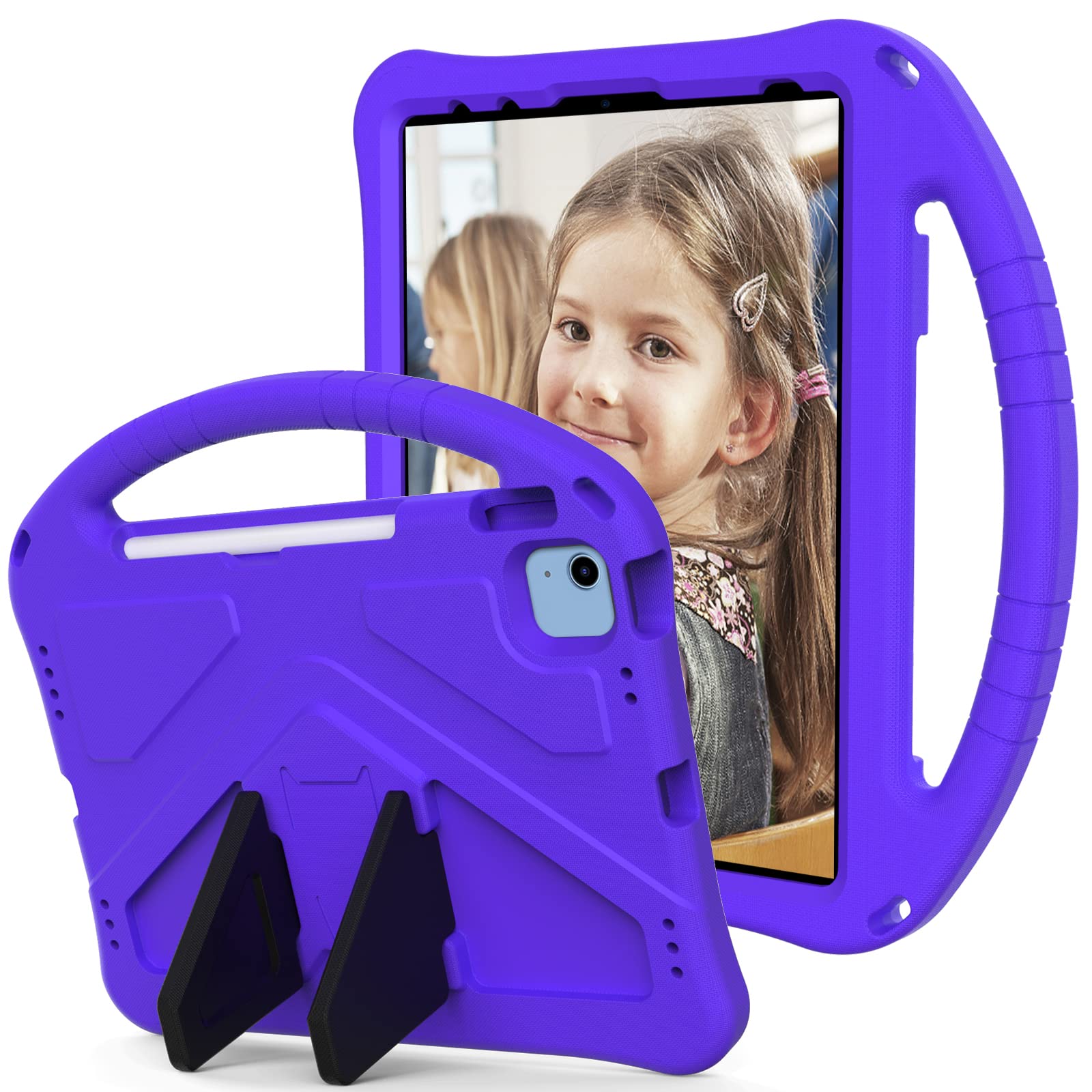 Coque iPad légère antichoc violette : protection intégrale optimale A19 - 8