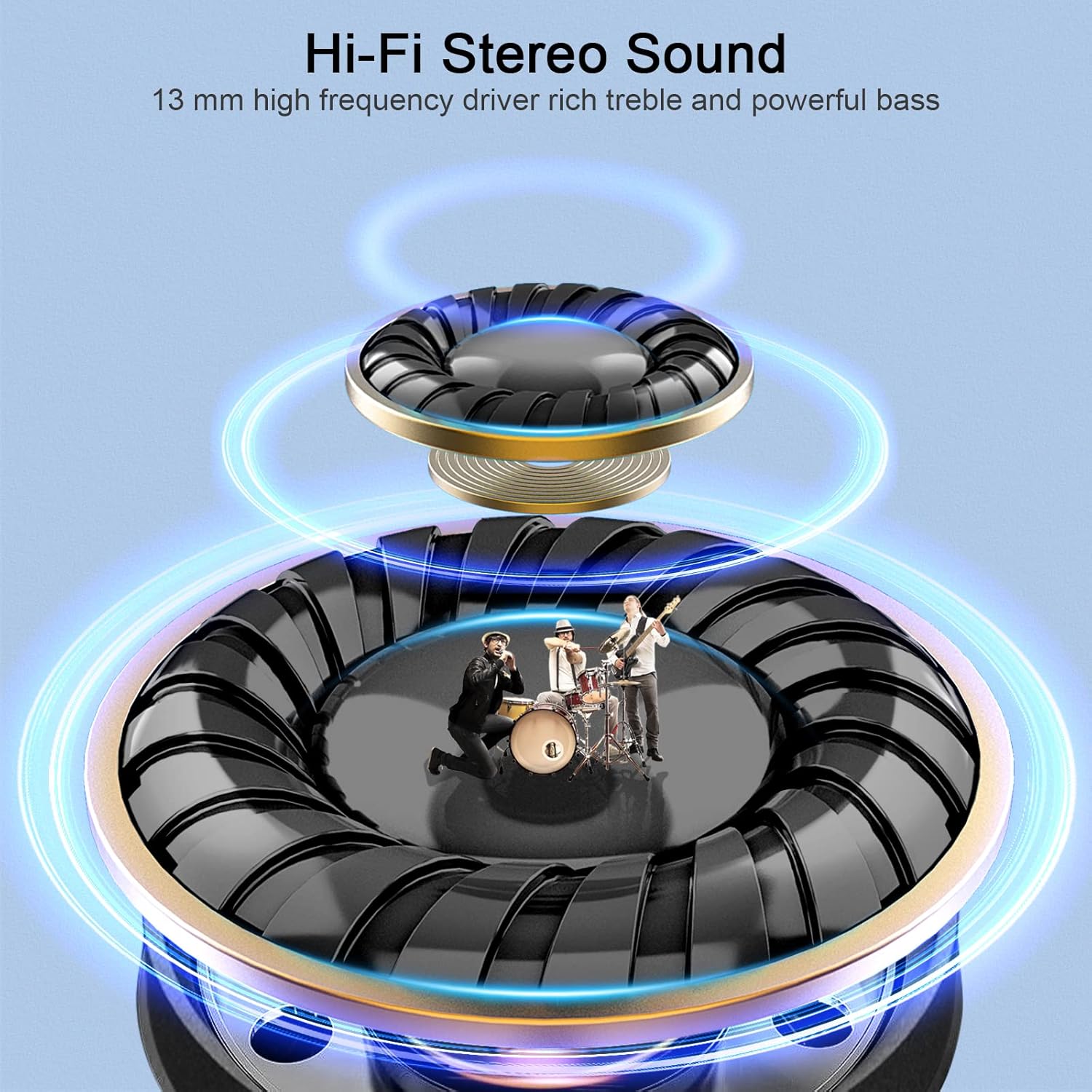 Hi-Fi Stereo Sound 13mm driver diagram