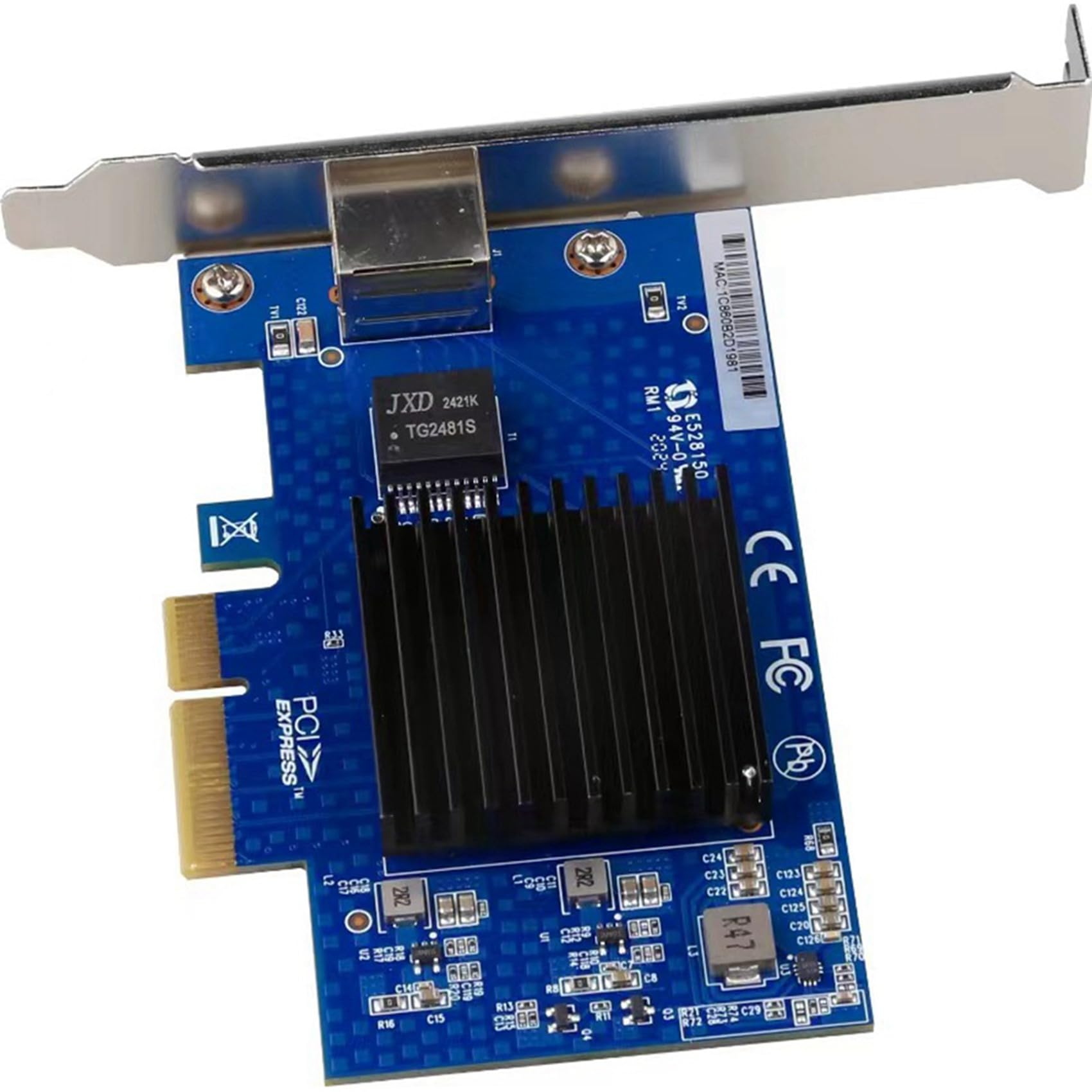 2X Scheda di Rete PCIE 3.0 4X 10G AQC107 NIC Server Compatibile con X8/X16 per Linux Win10/11