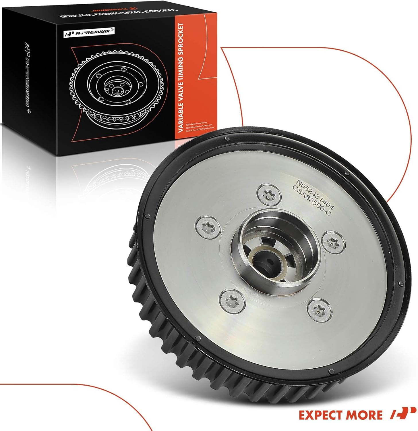 A-Premium Exhaust Variable Valve Timing (VVT) Sprocket Gear Camshaft Adjuster Compatible with Volvo XC60 2014-2023, XC90 2016-2023, S60 2014-2018/2020-2023, XC40, XC70, S90, V60, V90 Cross Country