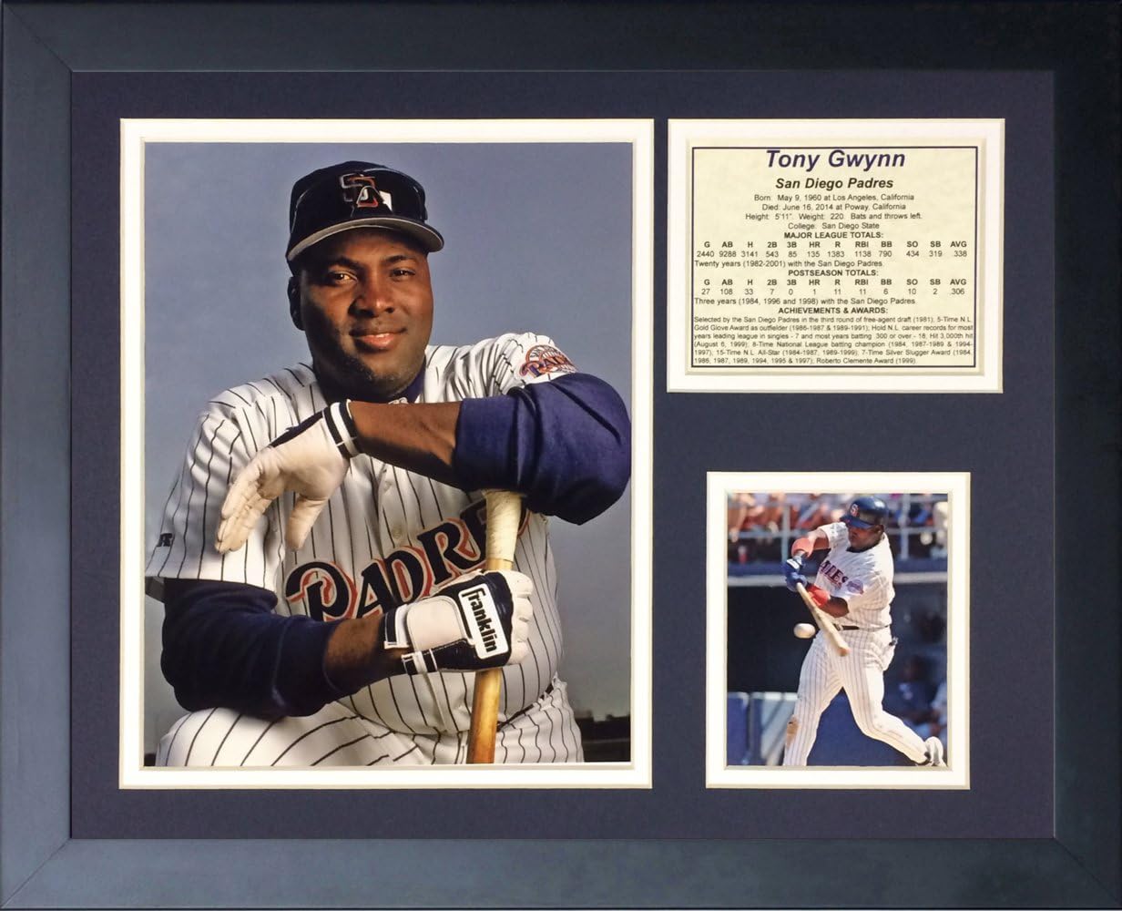 Legends Never Die Tony Gwynn Portrait Collage Photo Frame, 11" x 14", (11361U)