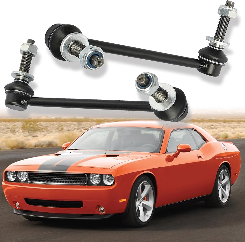 Kit de bieletas da barra estabilizadora dianteira CarPulse para Chrysler 300, Dodge Challenger, Charger e Magnum – 2 unidades