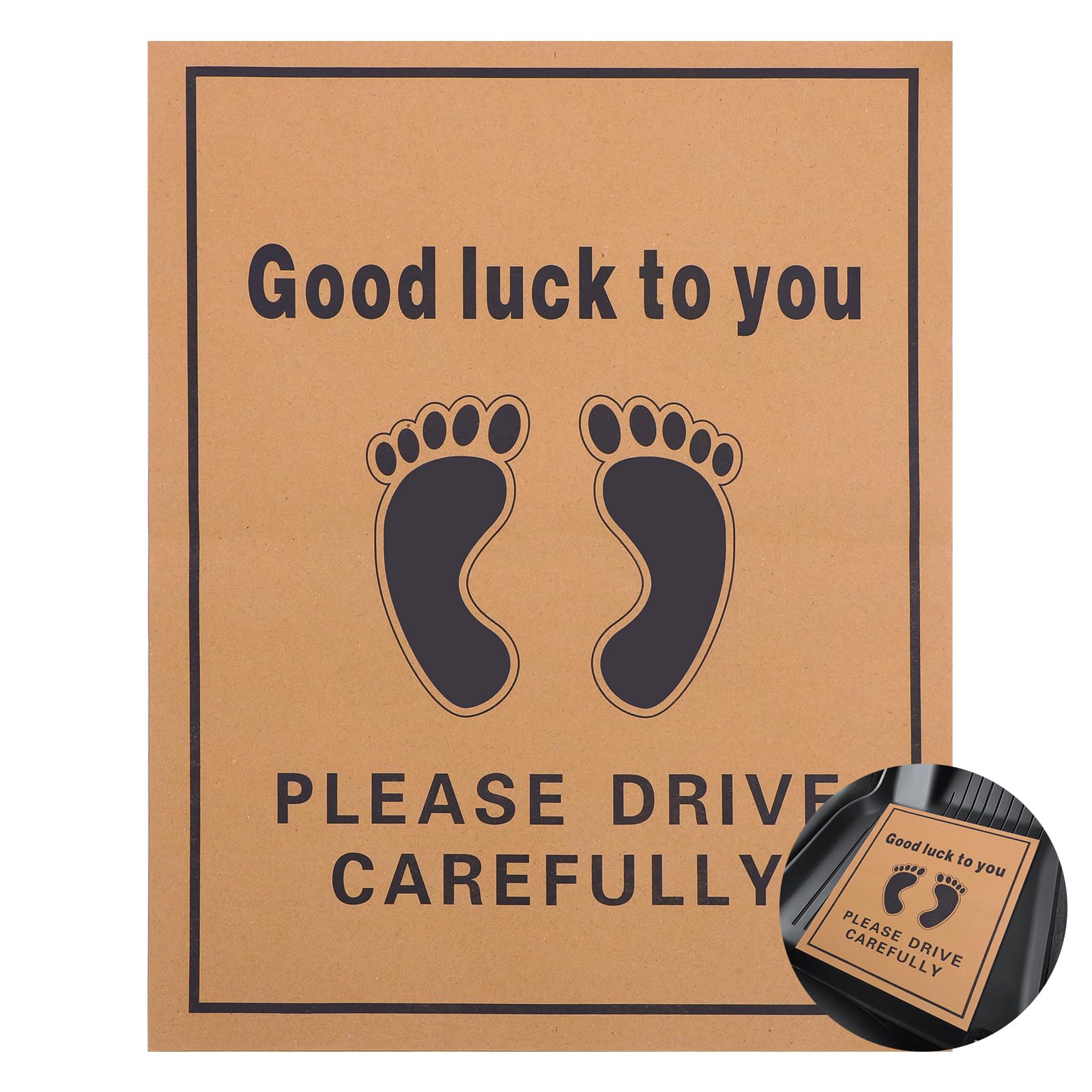 100 Pcs Paper Floor Mats for Cars 16x20 Inch Disposable Brown Automotive Floor Mats Temporary Cars Floor Protective